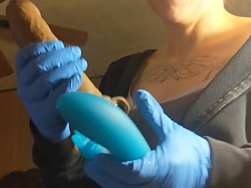 Hubby wants wife to take a BBC dildo.