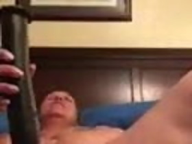 Hotwife trains for bbc with huge black dildo