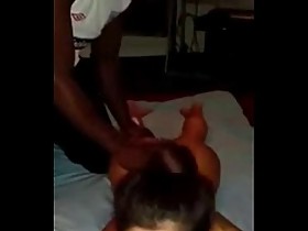 Desi Wife Gets Massaged by  Black Guy while Cuckold HubbyRecordsClear HindiAudio