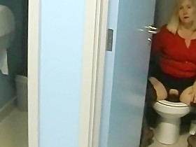 Slut Wife In Black Stockings In Public Toilets Out Dogging