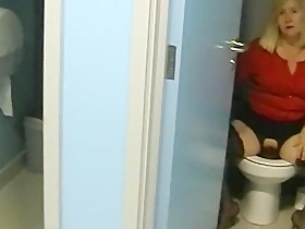Slut Wife In Black Stockings In Public Toilets Out Dogging