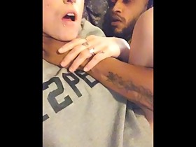 Sexy BBC chokes and fucks wife