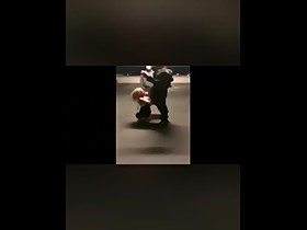 White wife sucks bbc in elevator and parking garage