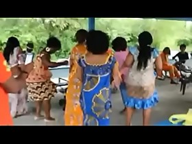 African milfs shaking their asses at the cookout