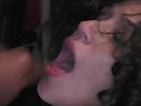 Hotwife lay helpless from powerful orgasm. BBC fills her mouth with cum.