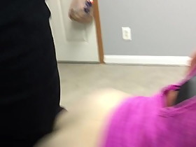 Cheating wife came over to fuck while husband is working